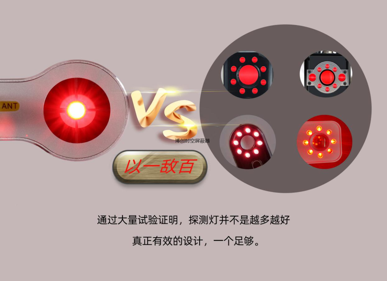 博创时空CS-301型摄像头检测器防红外探测仪防盗报警器家用酒店反监控神器