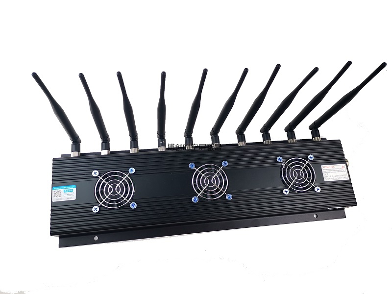 10路通道三风扇手机信号屏蔽器2g,3g,4g,5g手机信号屏蔽器考场wifi无线信号屏蔽器