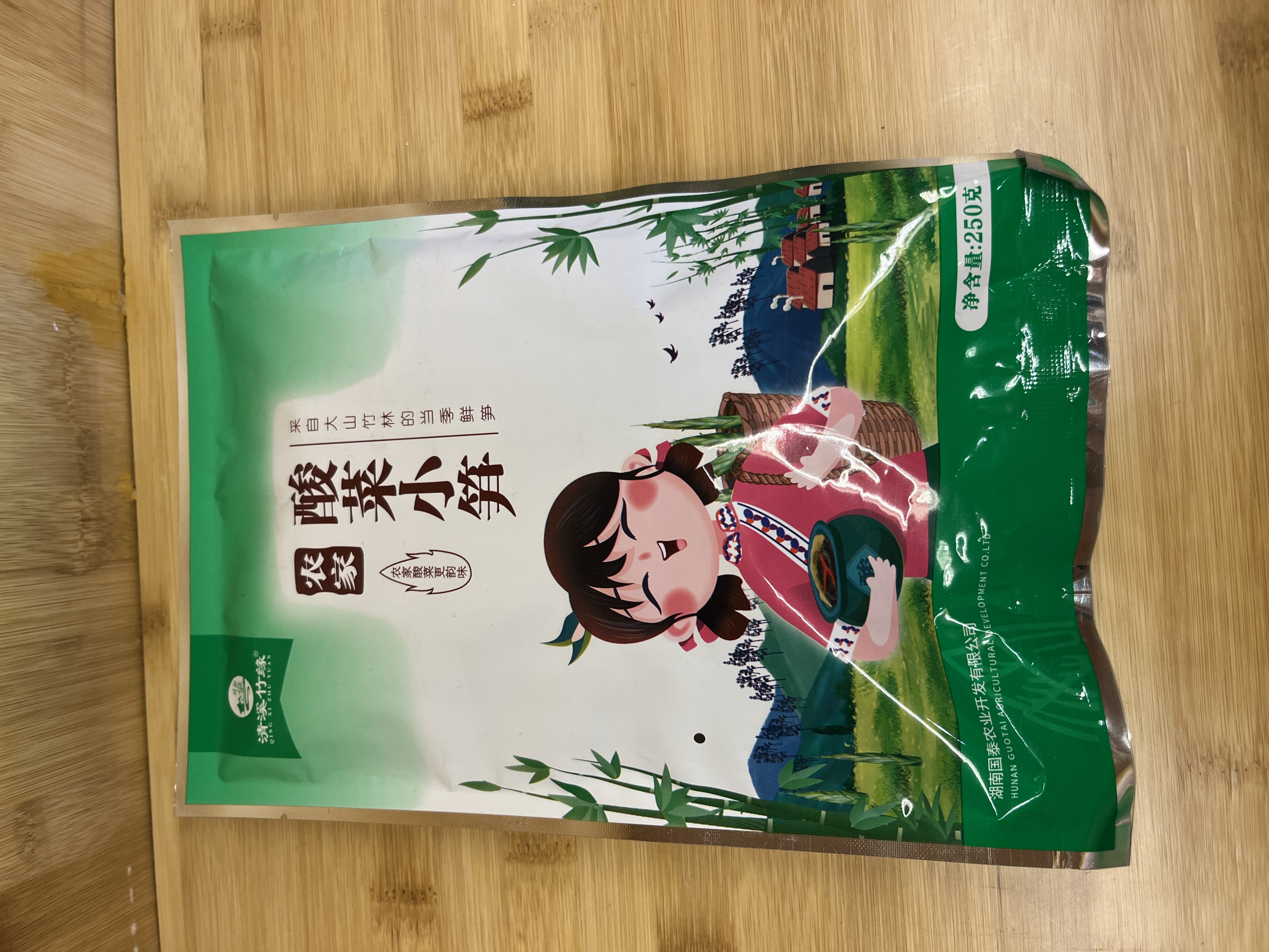 清溪竹缘-农家酸菜小笋250g
