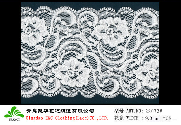 jacquard elastic lace 28072