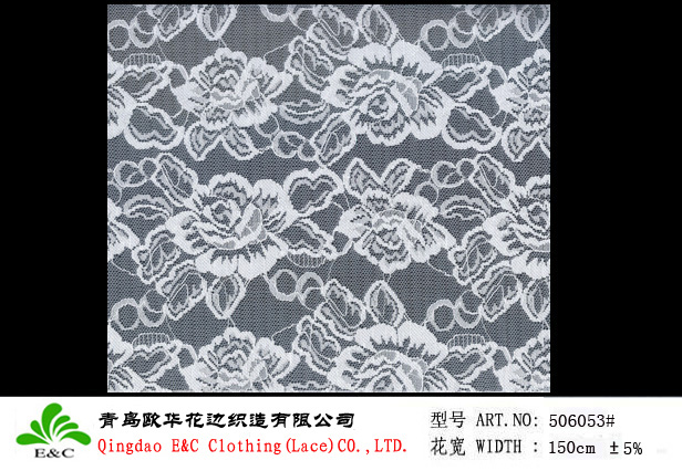 Floral Stretch Lace Fabric 506053