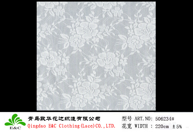 Elastic Jacquard Lace Fabric 506234