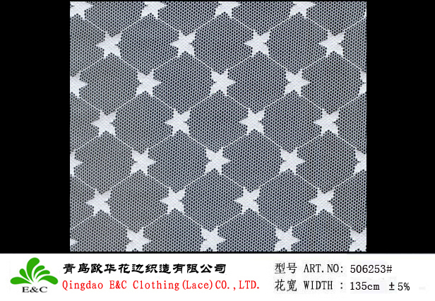 Star Pattern Mesh Fabric 506253