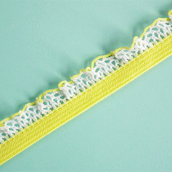 Double Color Stretch Ruffle Trim EK1332A11