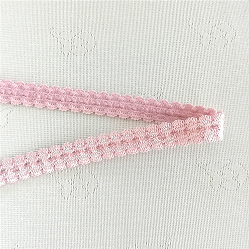 knitted picot edge bra shoulder strap EK1542-11