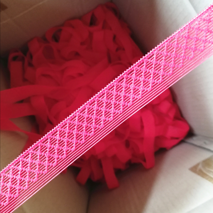 Thin Style Grid Pattern Picot Edge Elastic EK1588-20