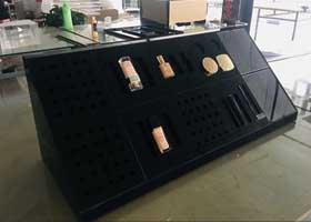 黑色亞克力化妝品展示架