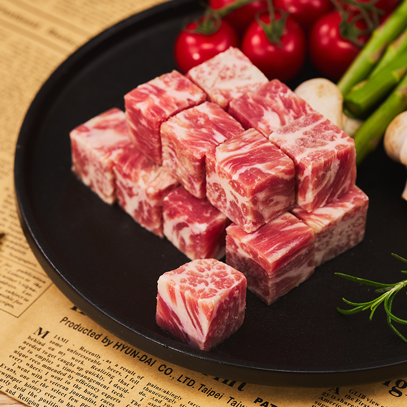 雪花牛肉粒