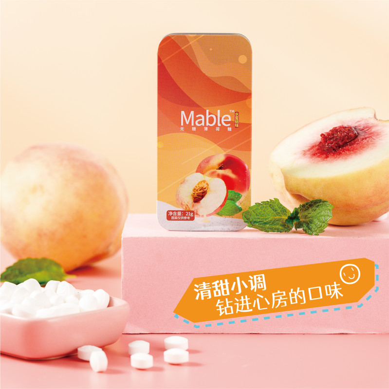 无糖薄荷糖（水蜜桃味）