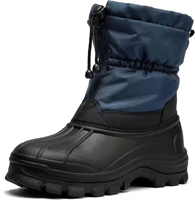 Waterproof Fur Lined Warm Anti-Slip Winter Shoes Outdoor Walking Snow Boots