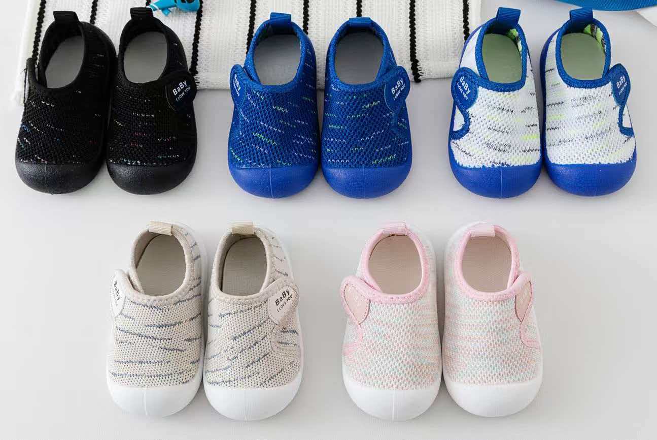 Baby Boys Girls Toddler Summer Slip-On Sneakers Soft-soled Breathable Non-slip Mesh Casual Shoes