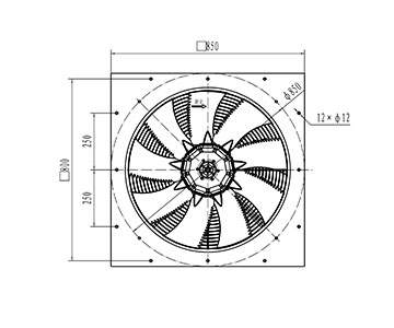 FZL700H9P45S6Q 1100W-6P