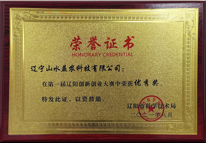 创新创业大赛优秀奖