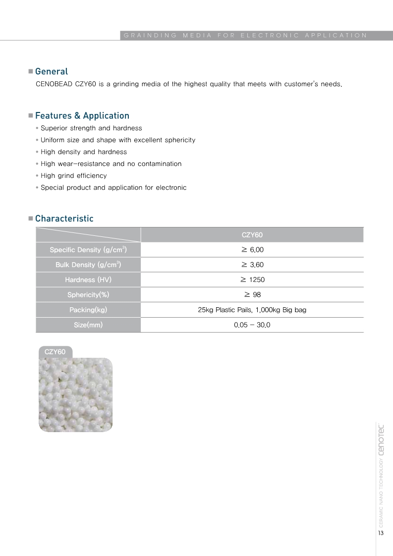 钇稳定氧化锆珠CZY60