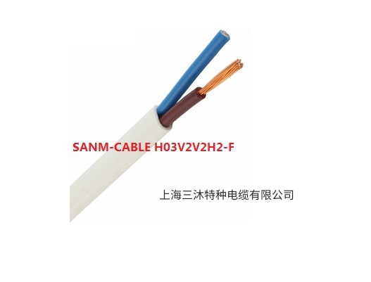 CE认证H03V2V2H2-F 耐高温90度两芯平行扁平线