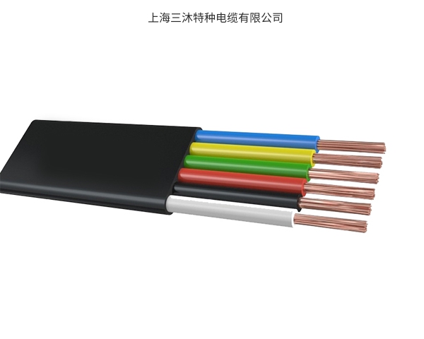 CE认证H07Z1Z1D3H6-F低烟无卤带钢丝扁平电缆