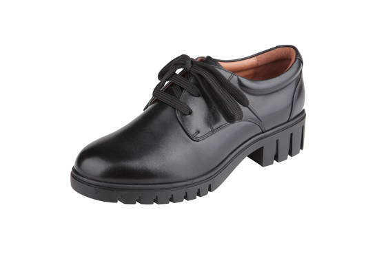 Informal women's leather shoes for police