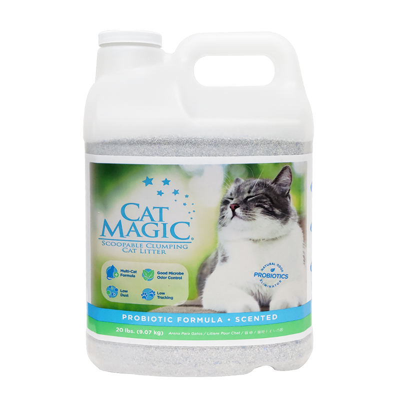 美国CAT MAGIC喵洁客天然膨润土猫砂（蓝标-持久除臭）20磅