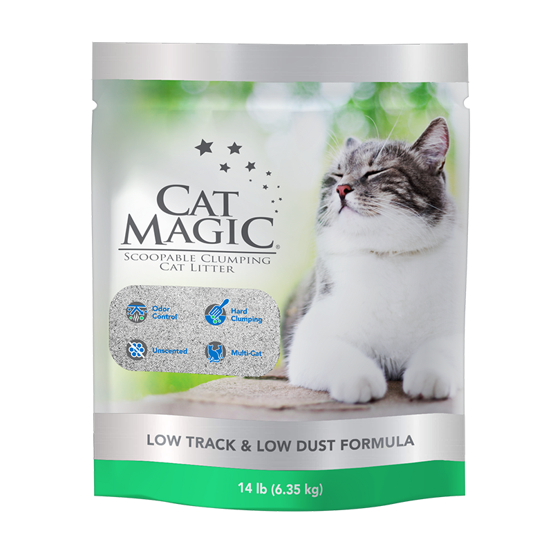 美国CAT MAGIC喵洁客天然膨润土猫砂（银标-低尘健康）14磅