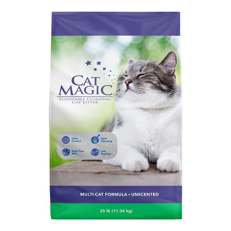 美国CAT MAGIC喵洁客天然膨润土猫砂（紫标-低敏抑菌）25磅