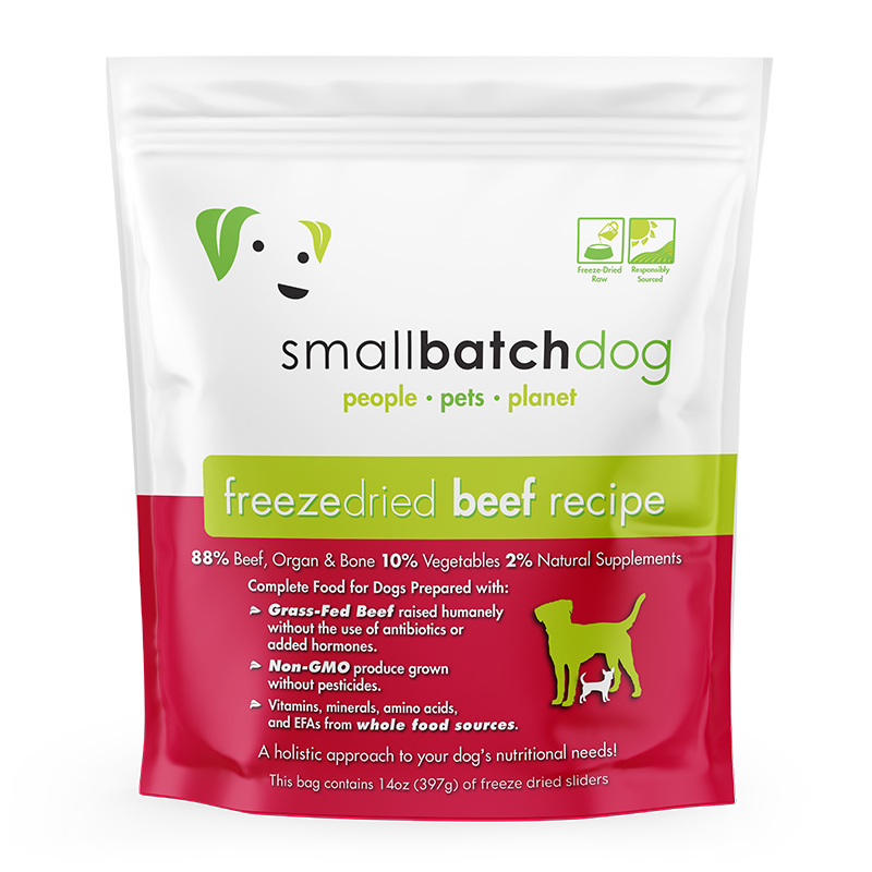 美国SmallBath时佰集牛肉口味犬冻干全犬种 14oz