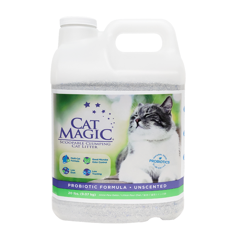 美国CAT MAGIC喵洁客天然膨润土猫砂（紫标-低敏抑菌）20磅