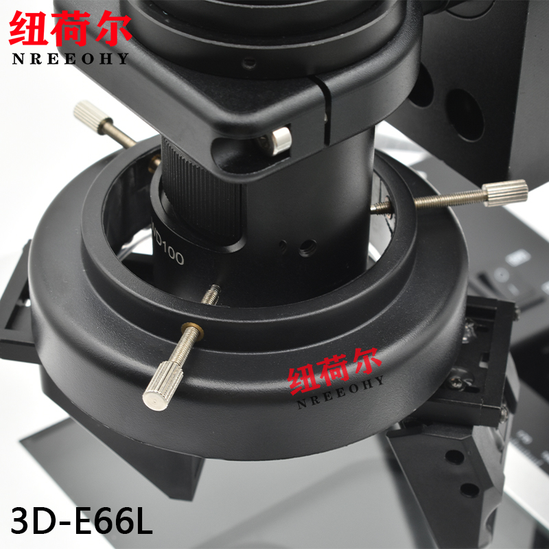 纽荷尔工业视频数码显微镜3D-E66L高清电子放大维修显微镜照片采集显微镜配套千分尺