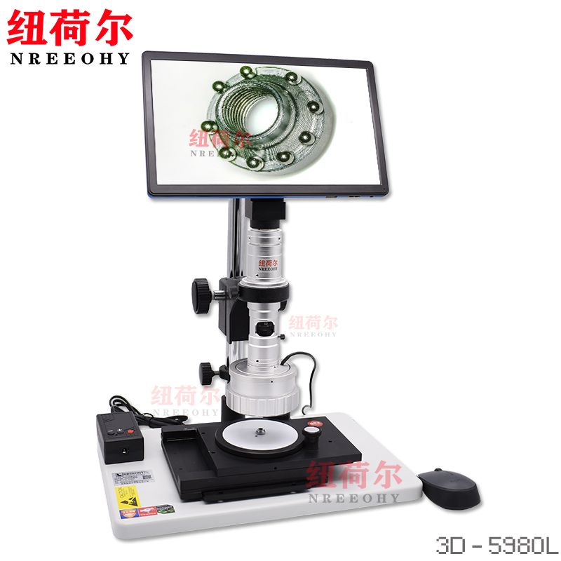专业3D三维视频显微镜多角度工业显微镜连续变倍高清拍照显微镜显微镜3D-5980L