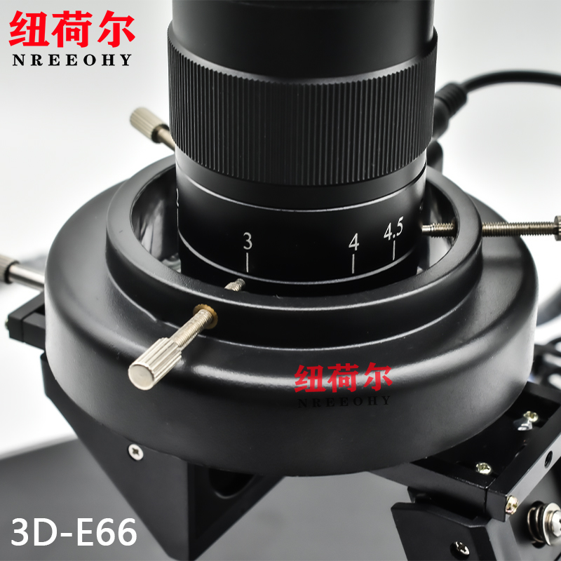 纽荷尔显微镜3D-E66三维立体电子显微镜数码显微镜光学工业3D显微镜品质PCBA检测显微镜配套千分尺