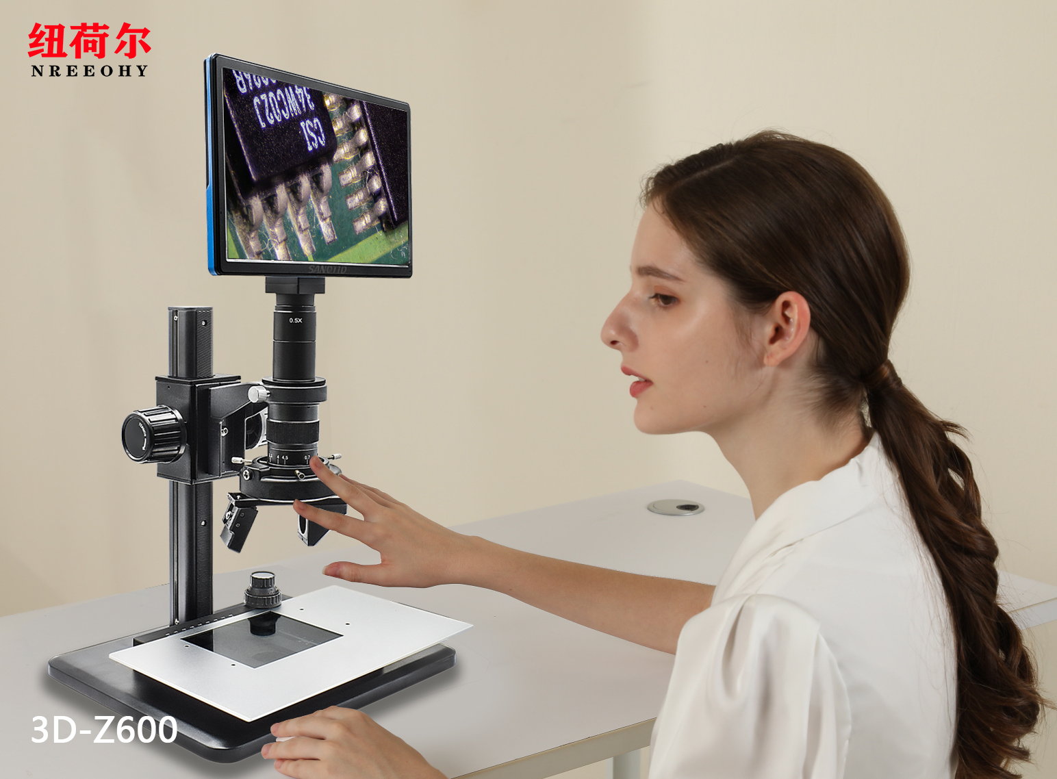 3D显微镜3D-Z600支持10-260放大倍数可摇摆式镜头支持3D角度观察3D-Z600