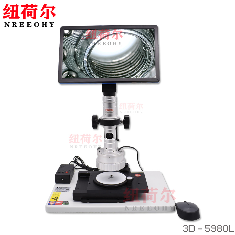 专业3D三维视频显微镜多角度工业显微镜连续变倍高清拍照显微镜显微镜3D-5980L