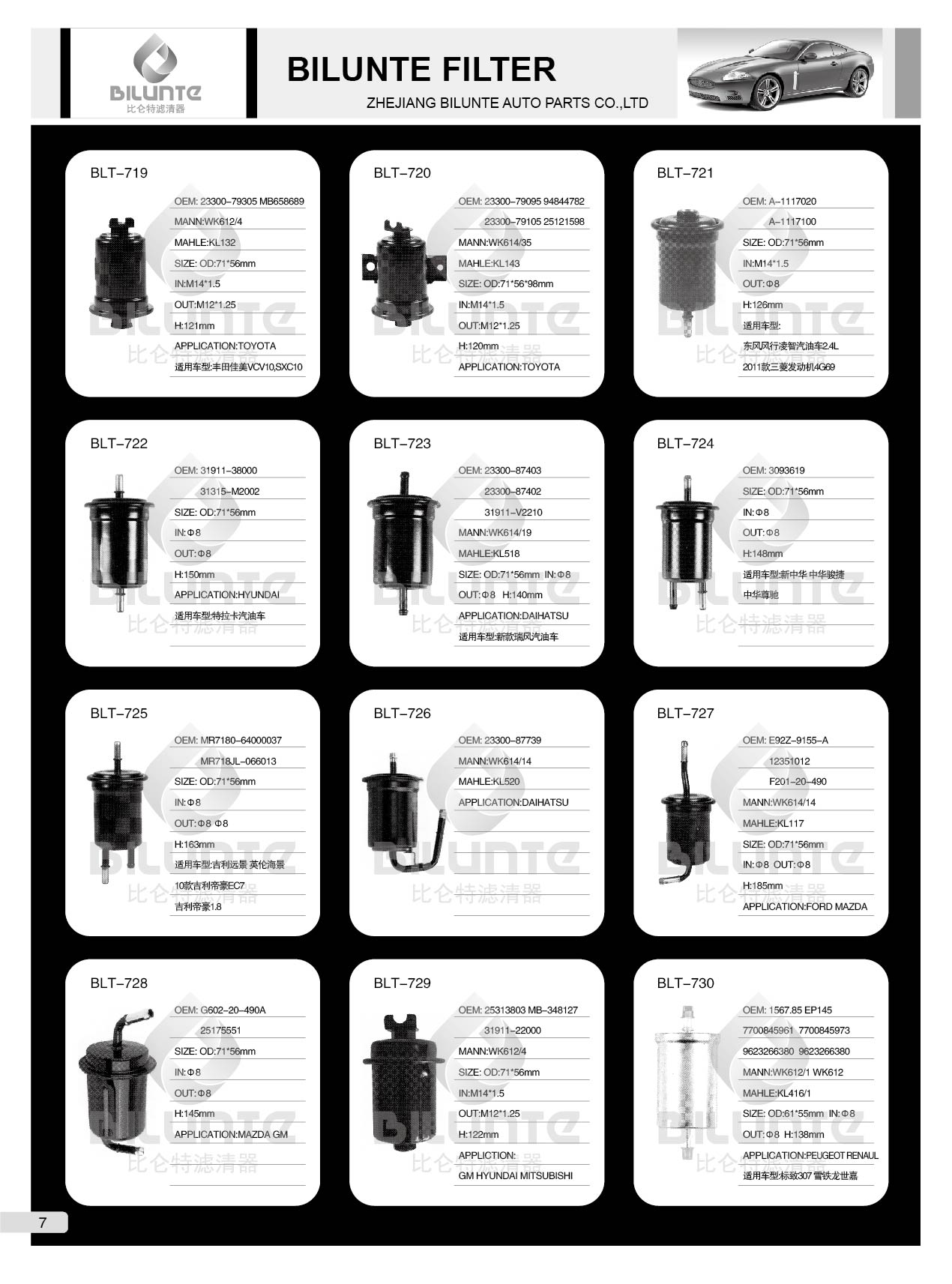 Bilente Album Contents 7-01