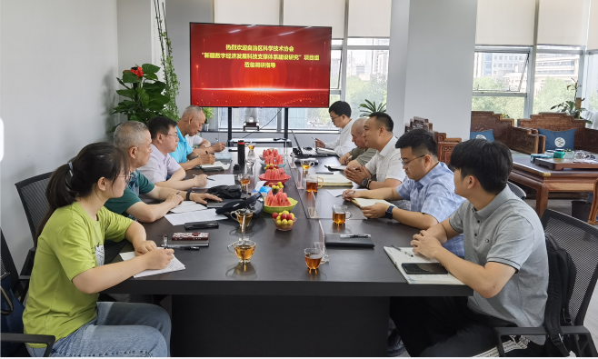 新疆数字经济发展科技支撑体系建设研究项目组在我公司进行调研