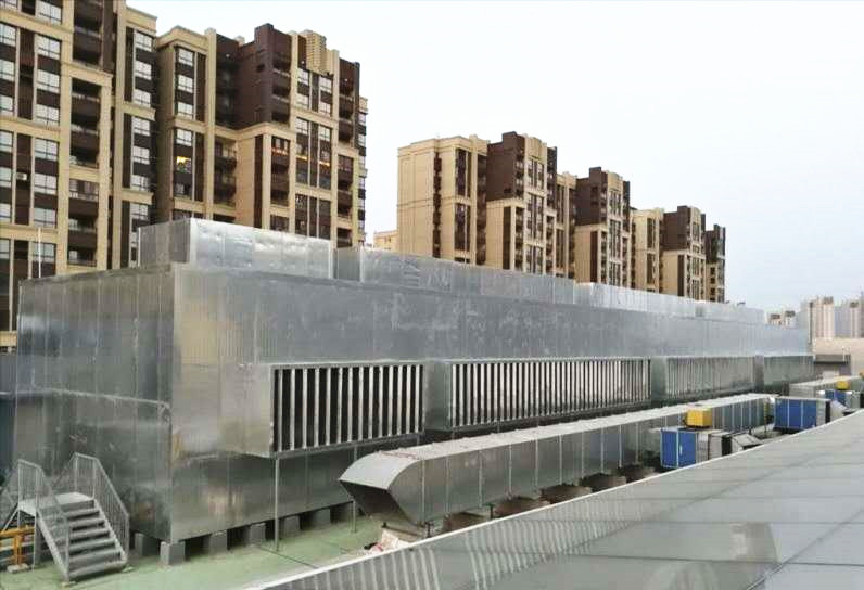 冷却塔综合噪声治理隔声罩及消声器系统