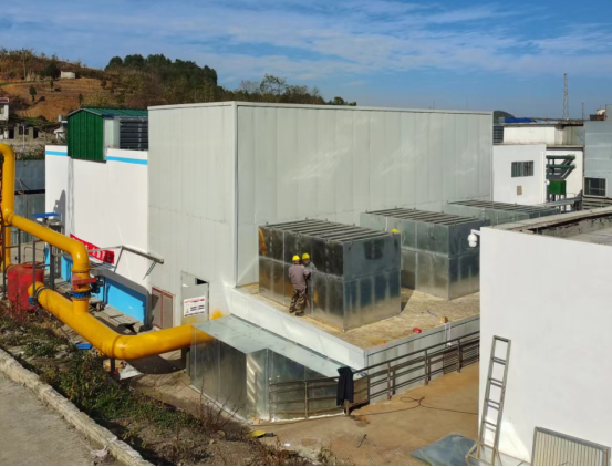 贵阳某煤矿瓦斯发电厂降噪车间