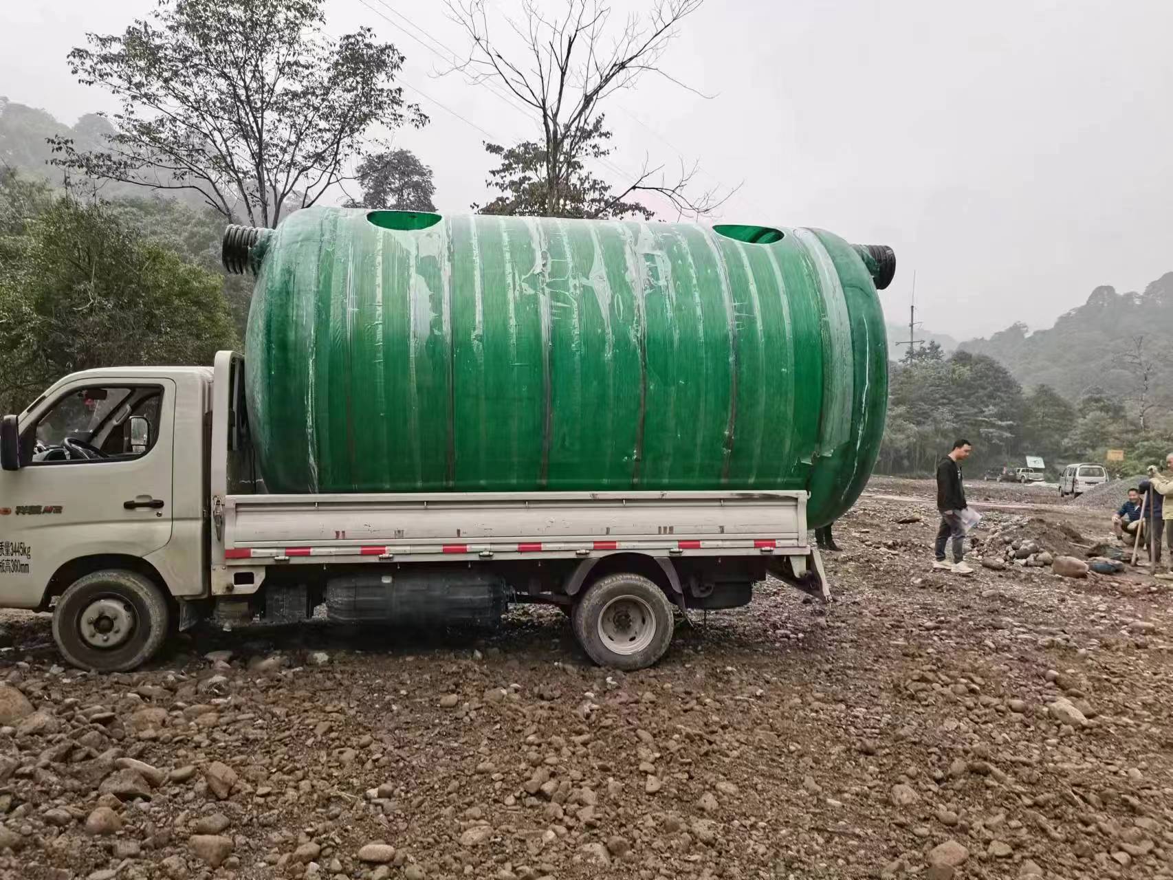玻璃钢化粪池客户真实案例