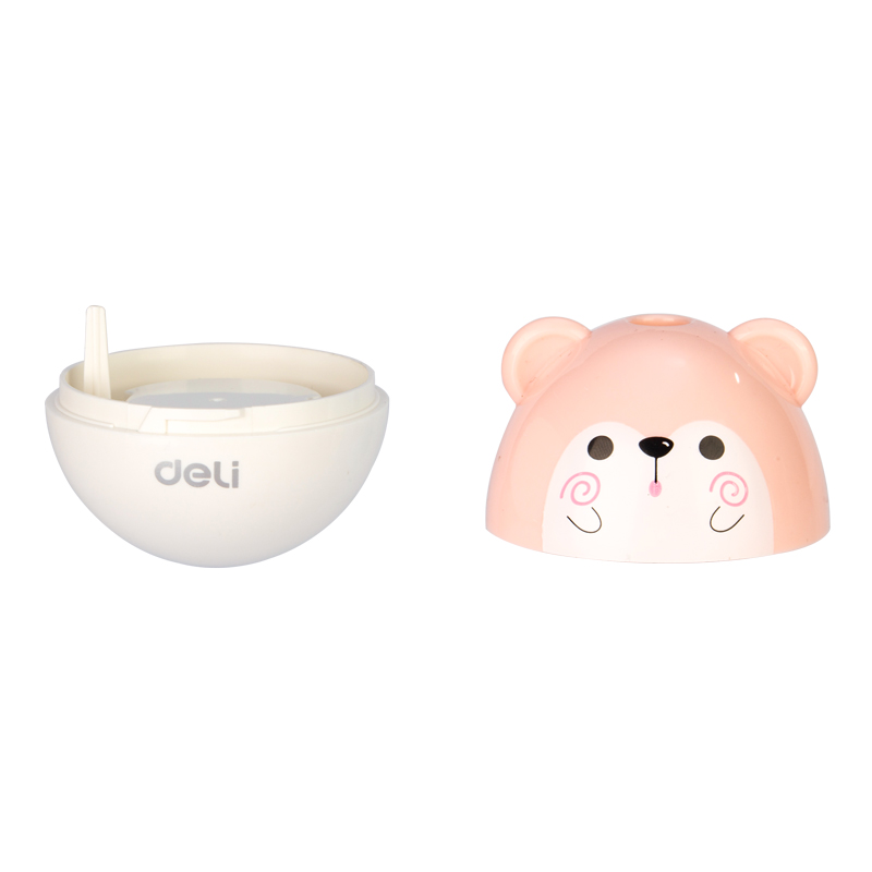 得力0522卷笔刀/不倒翁/混色装 蓝色/红色
