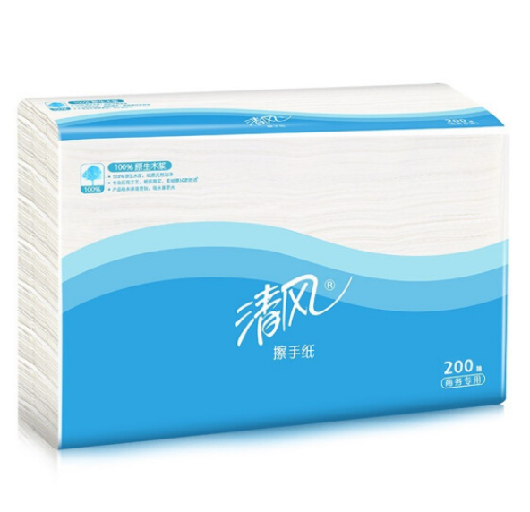 清风商务擦手纸 B913AC 三折 200抽/包 20包/箱