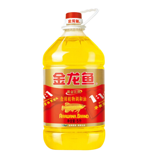 金龙鱼 食用油 黄金比例食用调和油 5L