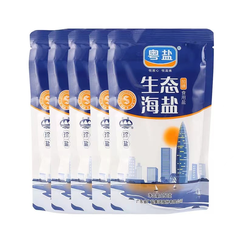 粤盐 250g 生态海盐 岭海珍盐(加碘食用盐)