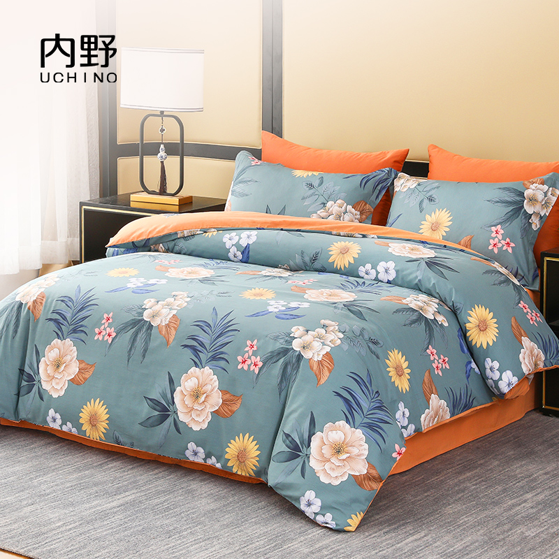 繁花共舞床品四件套HU-HY04M57  内野