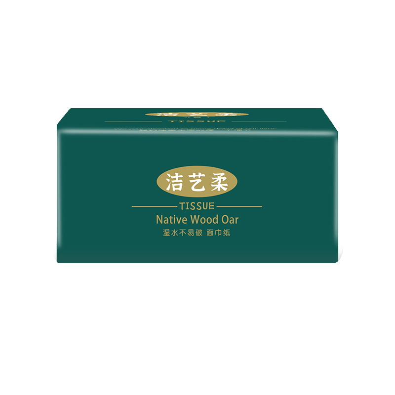 洁艺柔简约绿0592抽纸