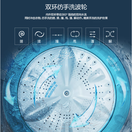 创维10公斤全自动洗衣机 T10N53 深岩灰一键脱水 手洗专用 防缠绕 高凸筋波轮