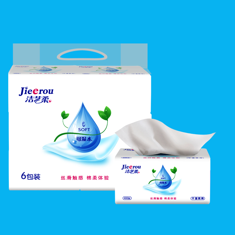 洁艺柔水滴0172抽纸