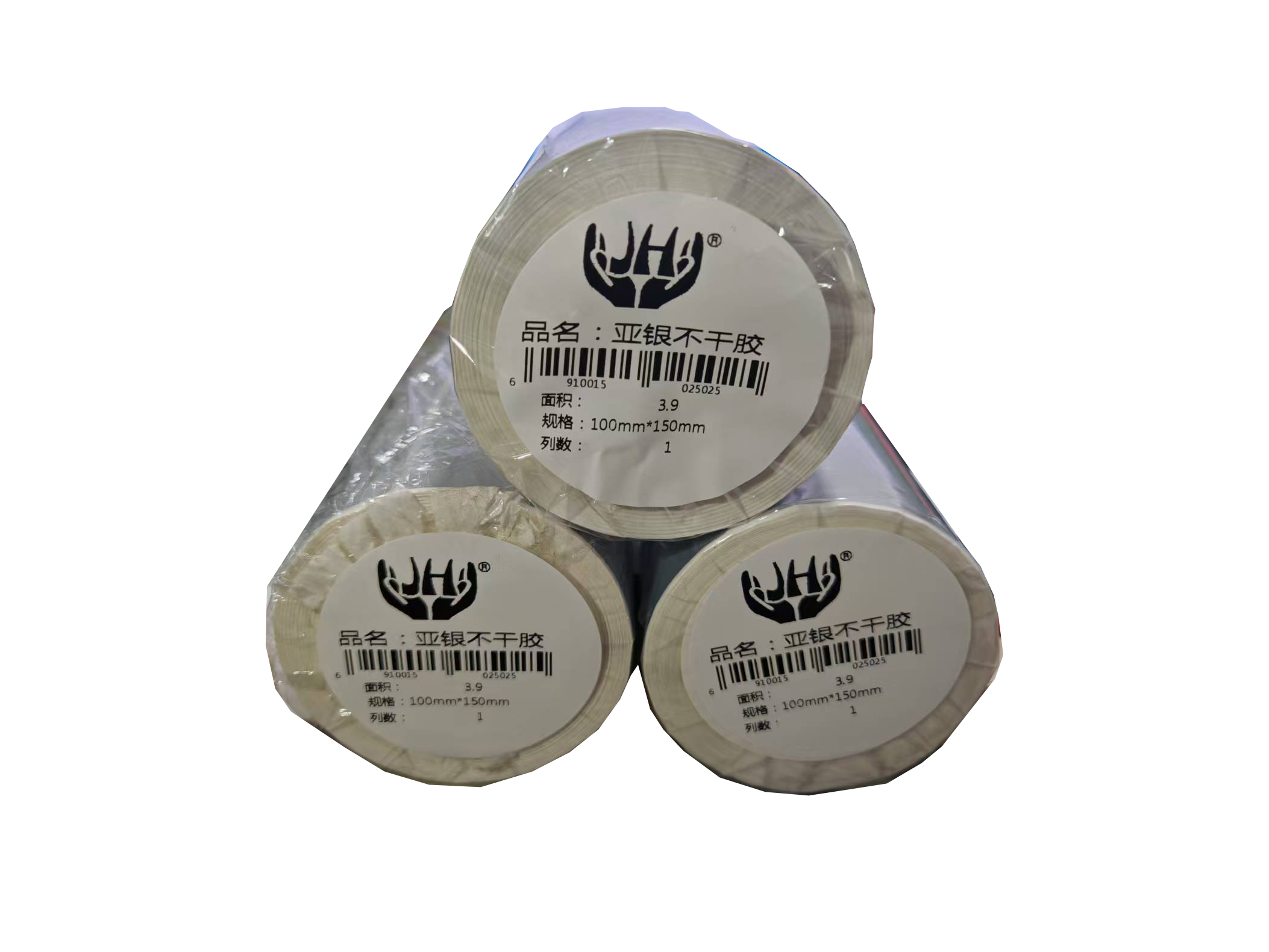 100mm*150mm亚银不干胶