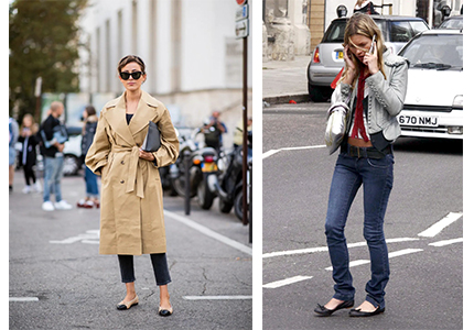 Ballet shoes+jeans