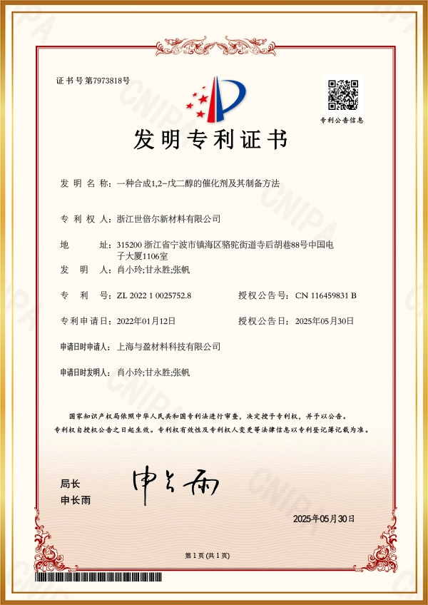 一種合成1,2-戊二醇的催化劑及其制備方法