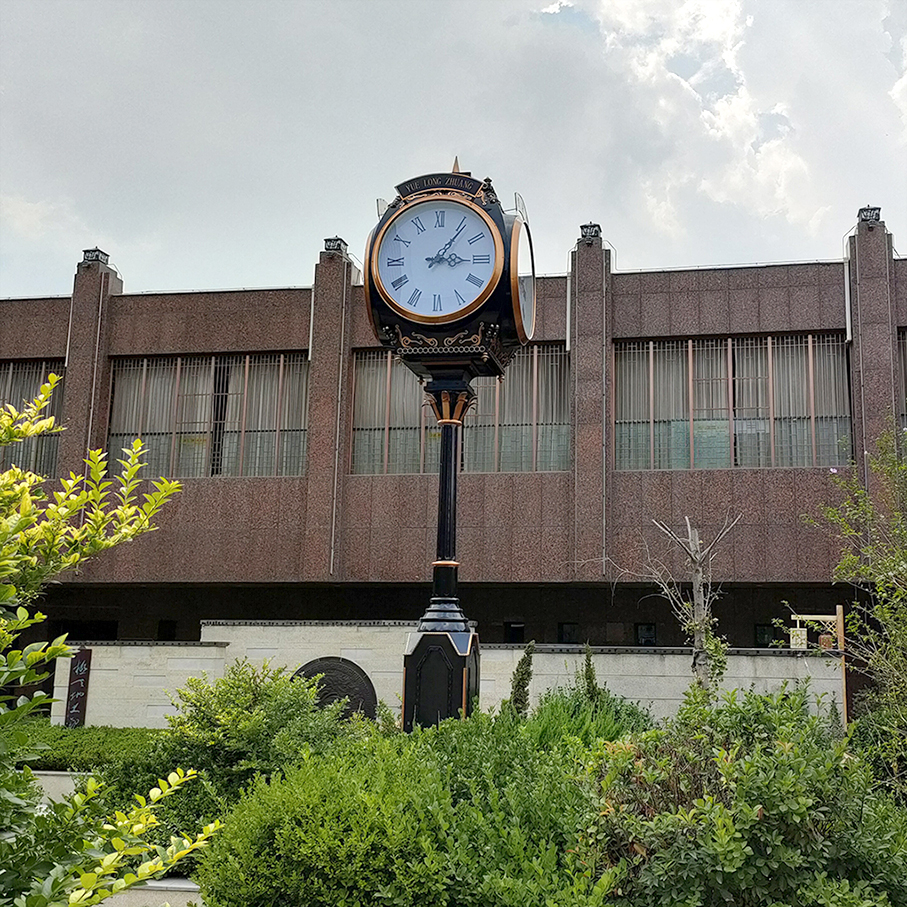 康巴丝黑色四面景观钟