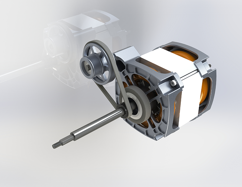 Dryer motor_AC induction motor_2 Belts design