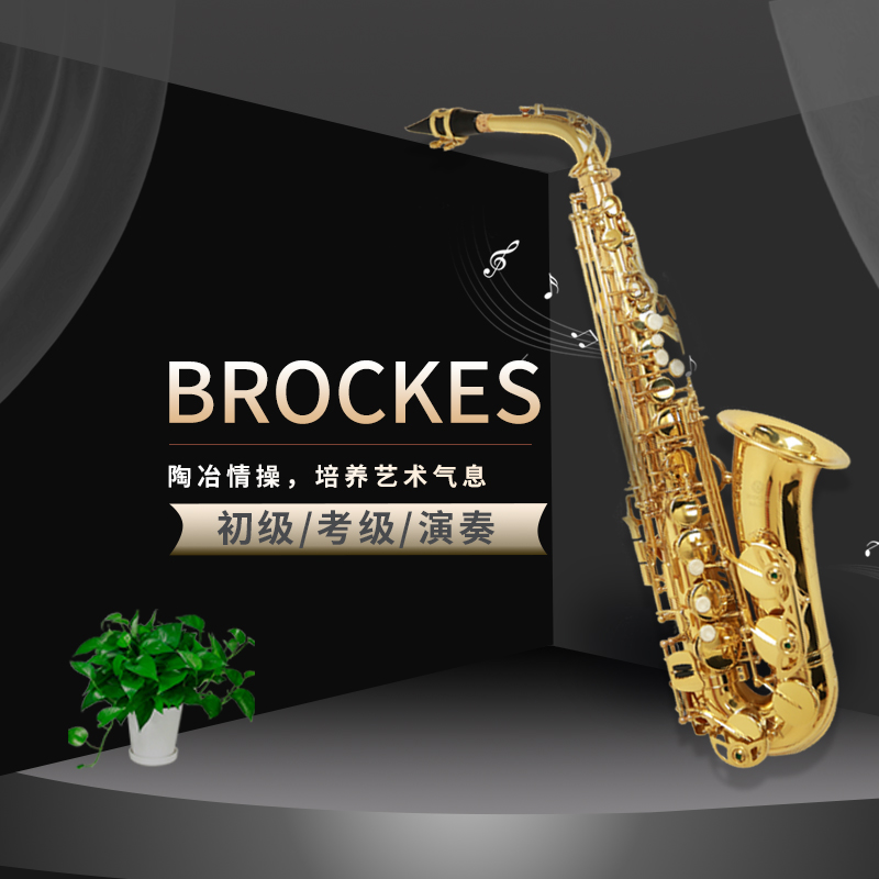 布鲁克斯萨克斯  降E中音萨克斯 专业演奏